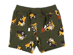 Name It shorts sweat olive night JCB tractor